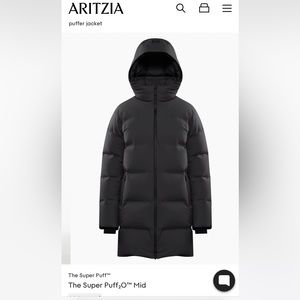 NWT Super puff 2.0 mid - black. Size large